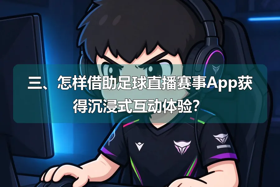 三、怎样借助足球直播赛事App获得沉浸式互动体验?
